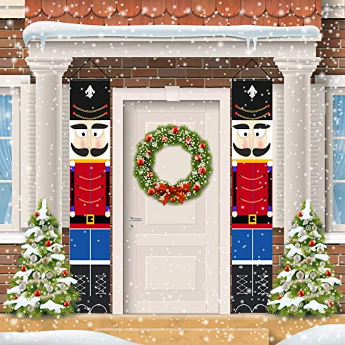 Vintage Xmas Decorations Indoor for Home Office Party Fireplace Mantle ORIENTAL CHERRY Merry Christmas Banner